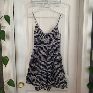 Blue & white zebra stripe JACK dress